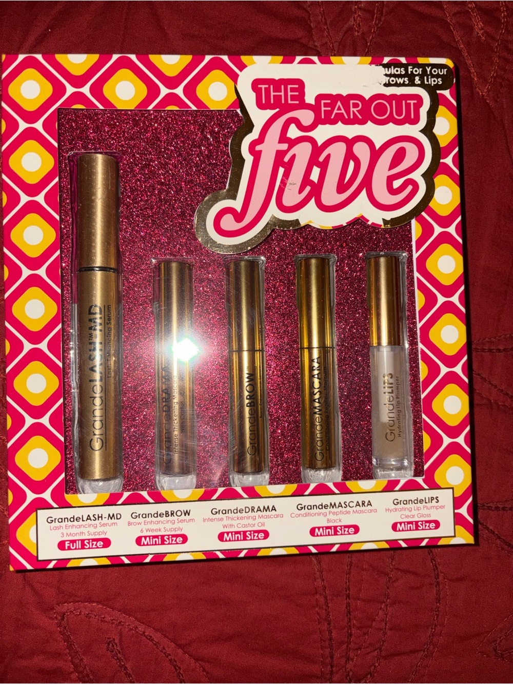 Grande Cosmetics The Far Out Five Lash & Brow Set - Gold